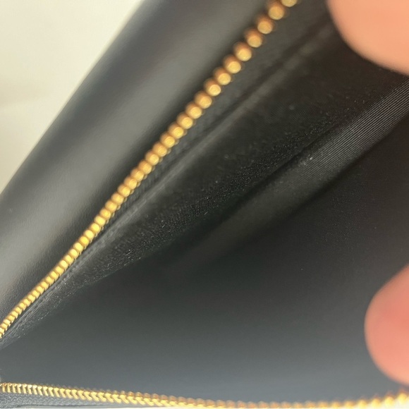 Coach Foldover Wristlet In Signature Canvas - Black/Brown - Picture 8 of 14